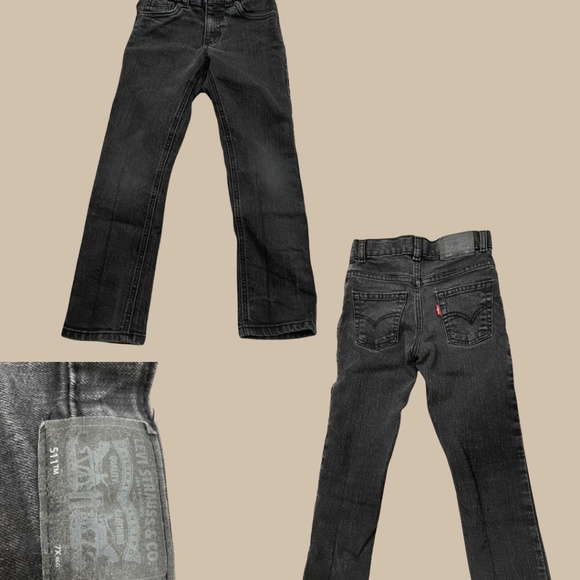Children's Black Levi's 7x Regular - Picture 1 of 1